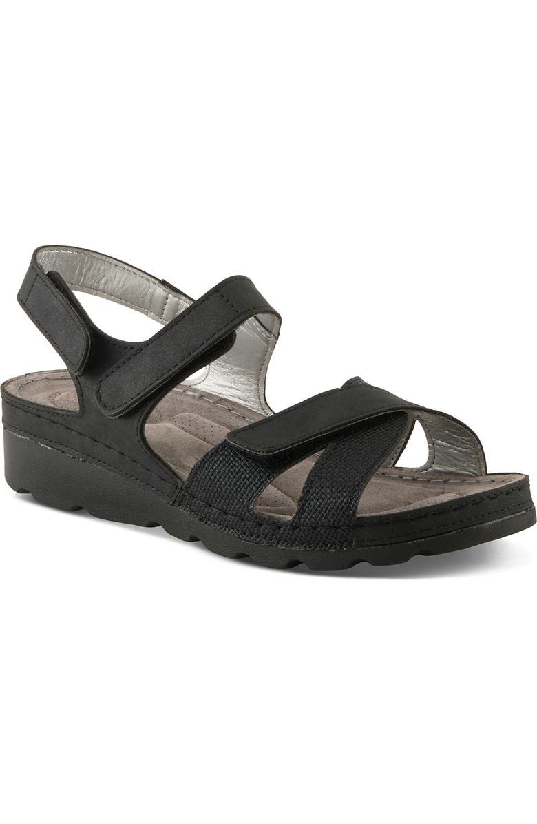 Flexus by Spring Step Orwell Sandal, Main, color, Black