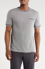DENIM AND FLOWER Tipped Knit Crewneck T-Shirt