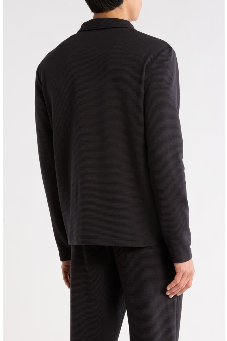 Cascade Ottoman Quarter Zip Sweatshirt, Alternate, color, BLACK CAVIAR