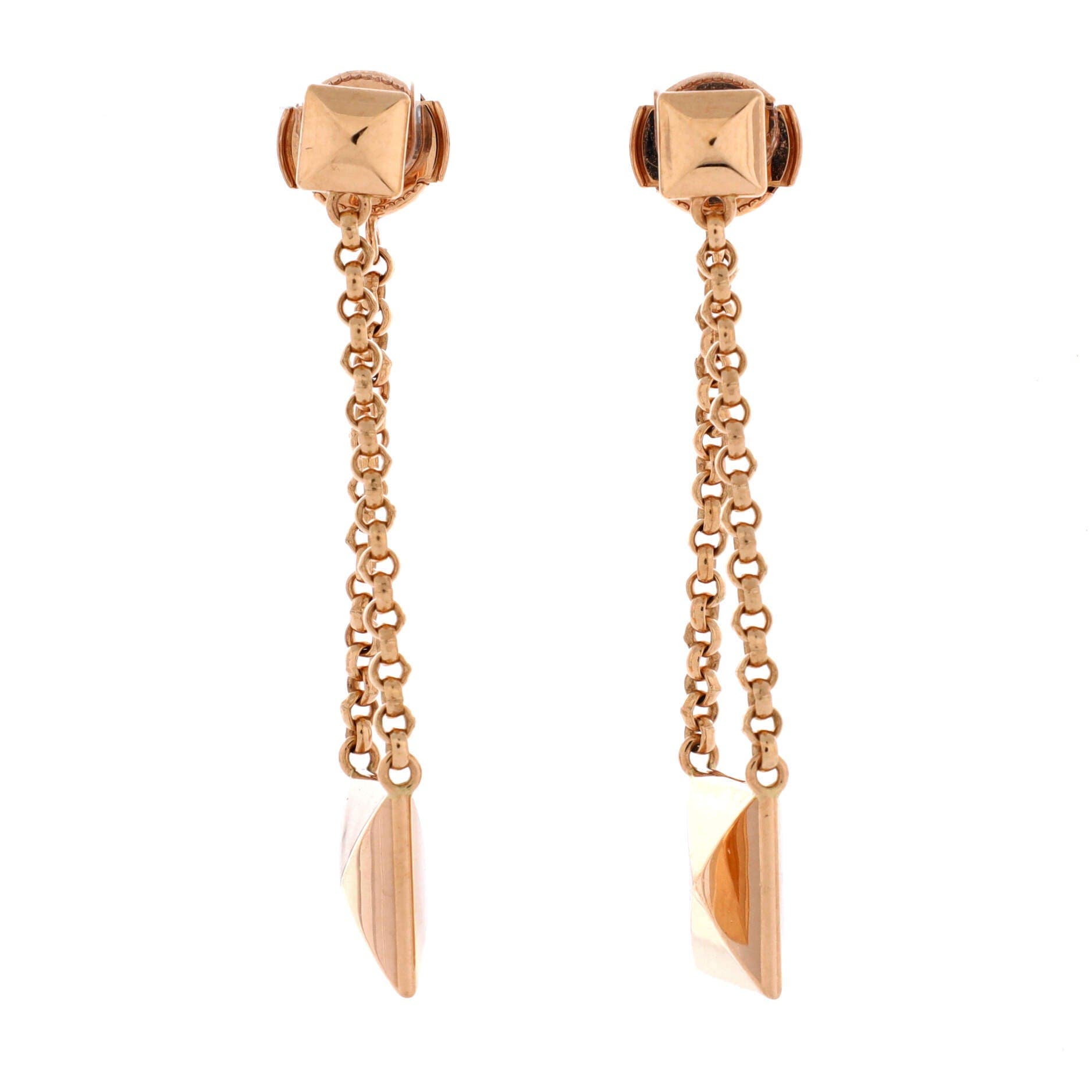 Clou D'H Drop Earrings 18K Rose Gold, Main, color, Rose Gold