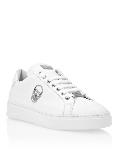 Nappa Leather Lo-Top Sneakers Skull Unisex