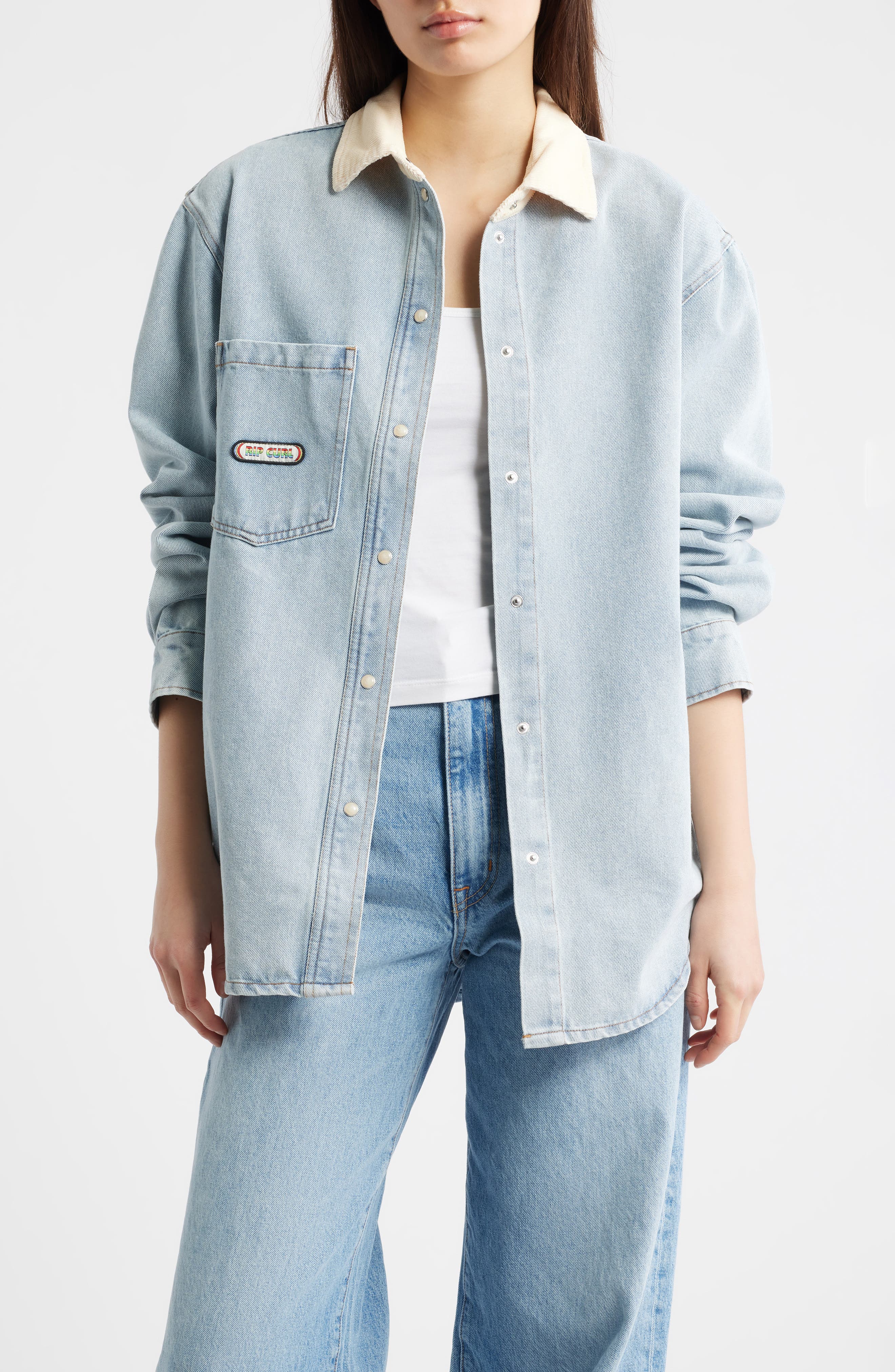 Surf Side Relaxed Fit Denim Shirt Jacket