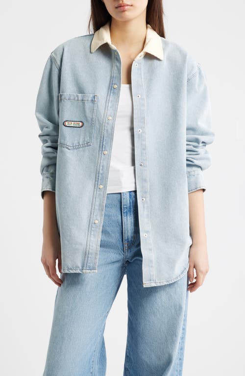 Rip Curl Surf Side Relaxed Fit Denim Shirt Jacket In Blue