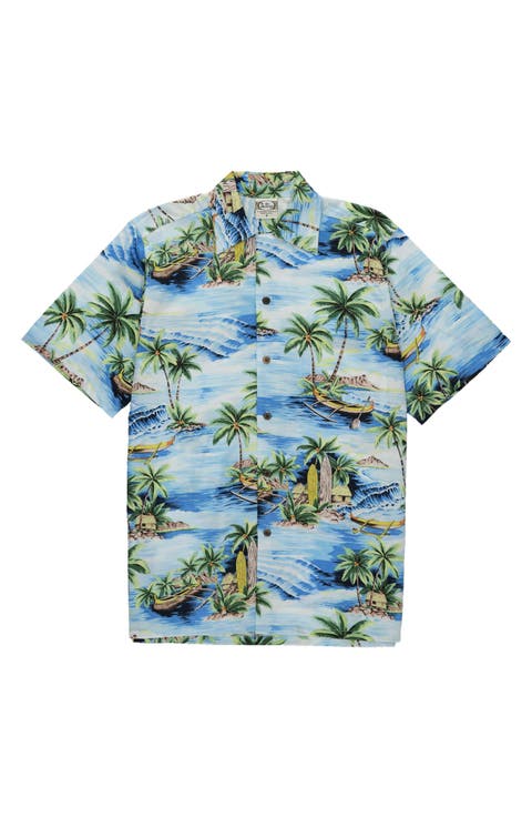 Outrigger Printed Cotton Shirt