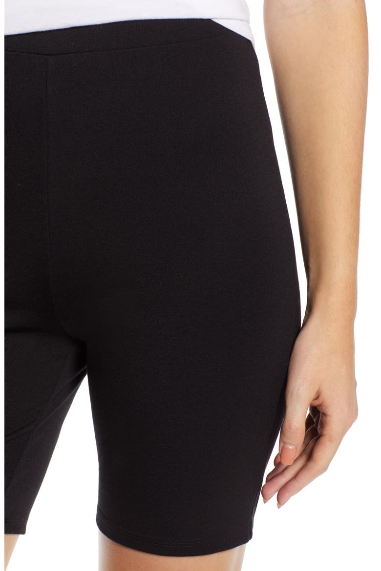 Bike Shorts (Nordstrom Exclusive), Alternate, color, BLACK