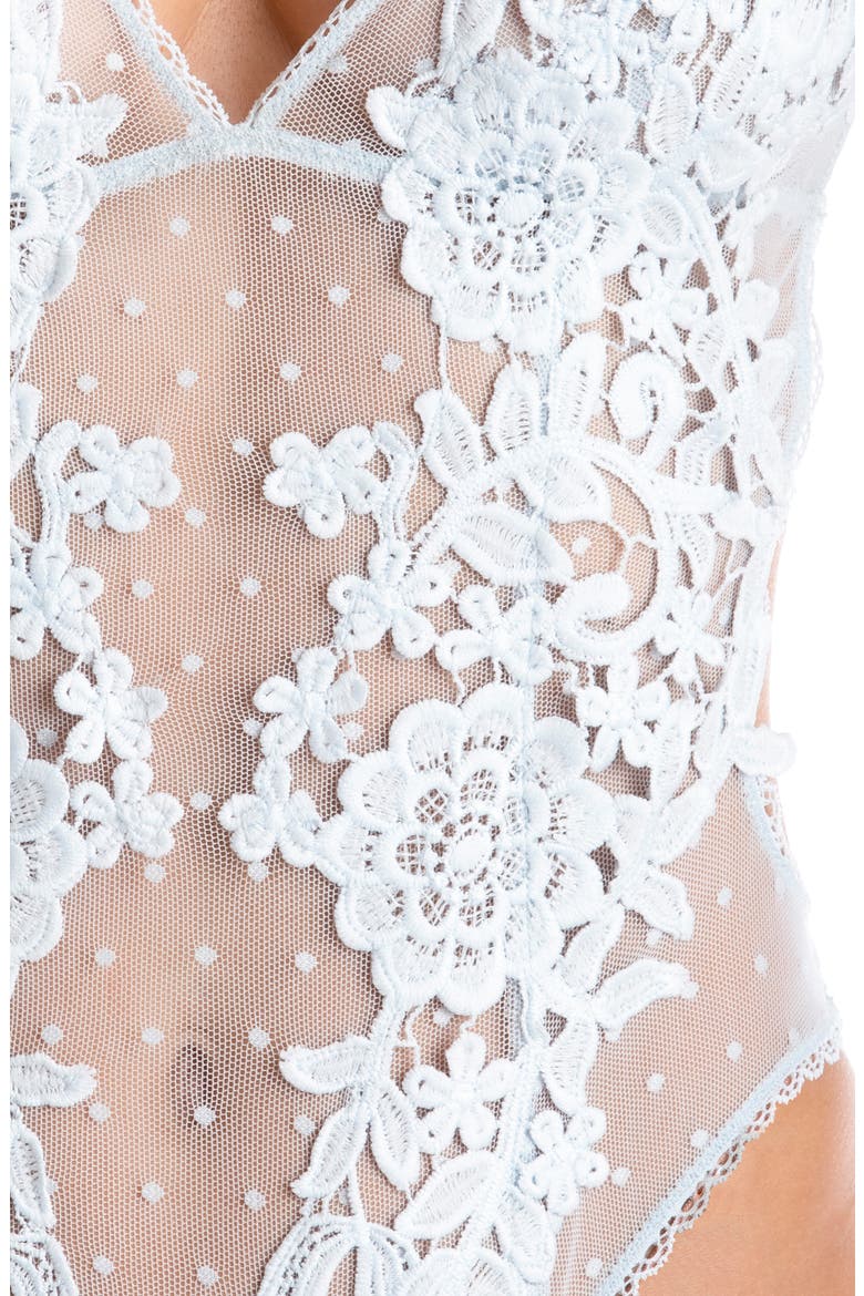 Lace Thong Teddy, Alternate, color, PALEST BLUE