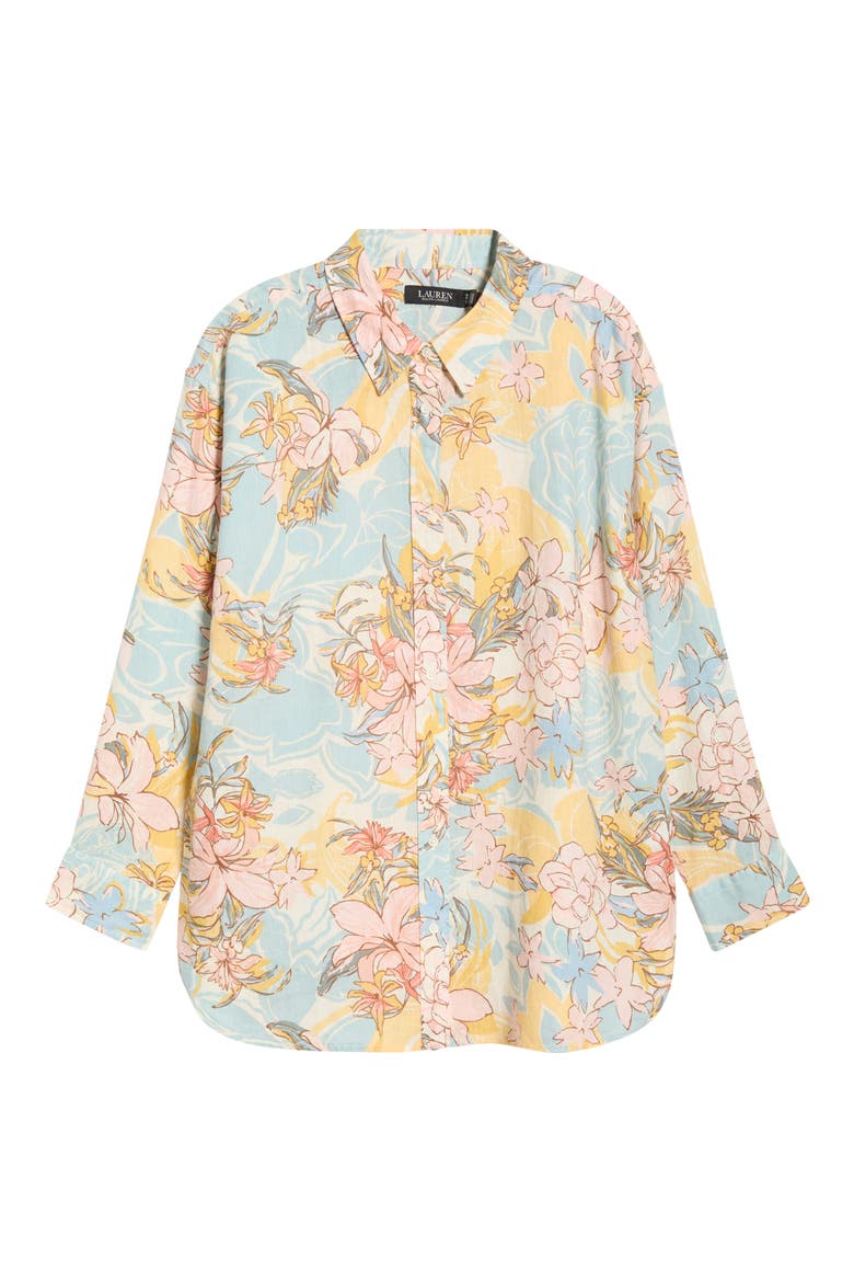 Tissue Linen Shirt, Alternate, color, CREAM MU