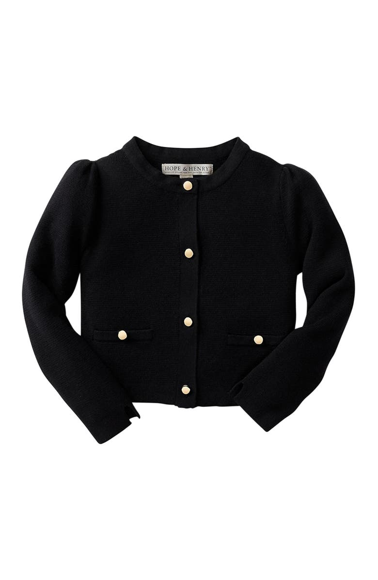 Hope & Henry Girls' Milano Stitch Cardigan, Kids, Main, color, 