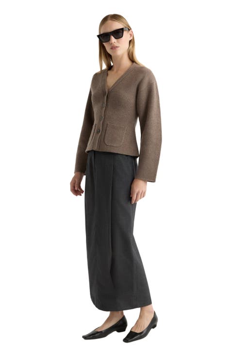 Elinor Organic Cotton Wool V-Neck Cardigan
