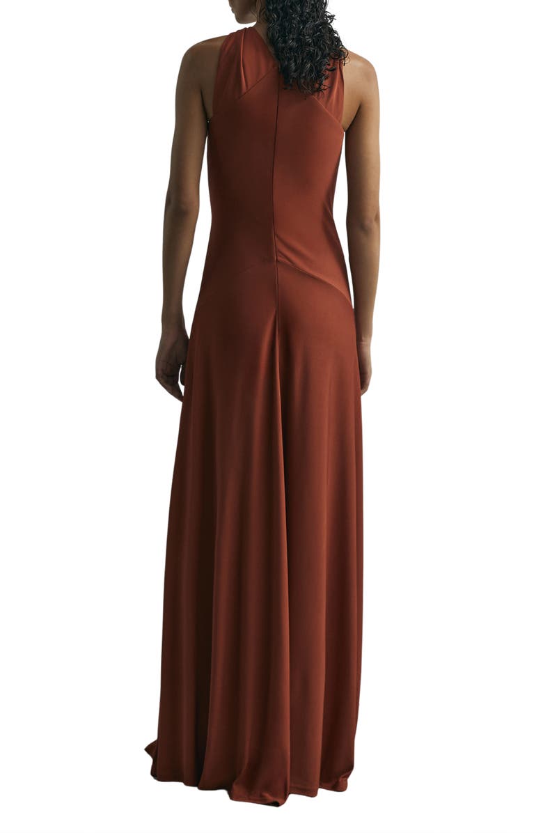 Reiss Fortuna Clasp Detail Dress, Alternate, color, Rust
