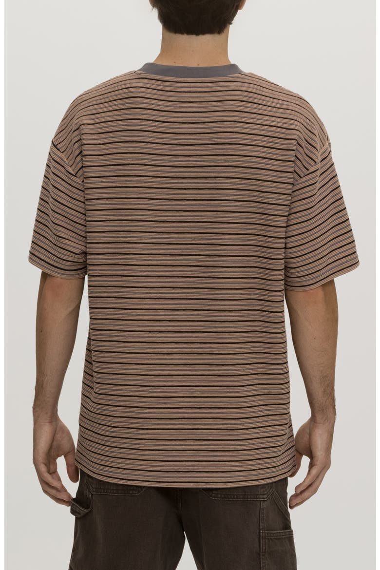 Texture Stripe T-Shirt, Alternate, color, SAND