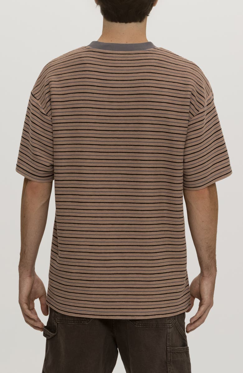 Maui & Sons Texture Stripe T-Shirt, Alternate, color, Sand