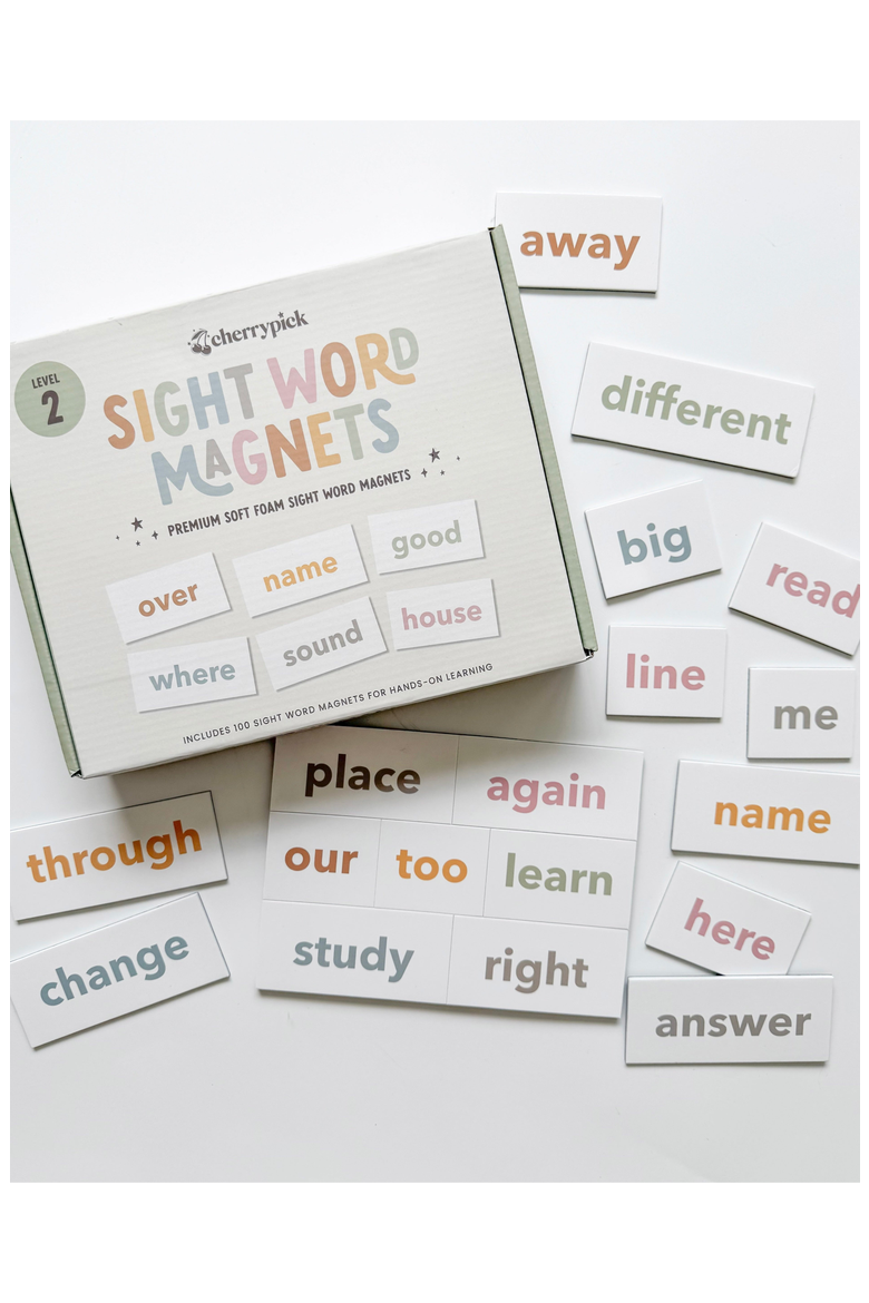 Early Reading & Literacy Sight Word Magnets, Alternate, color, Level 2