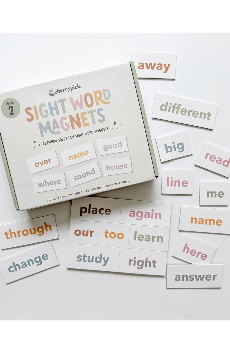 Cherrypick Early Reading & Literacy Sight Word Magnets, Alternate, color, Level 2