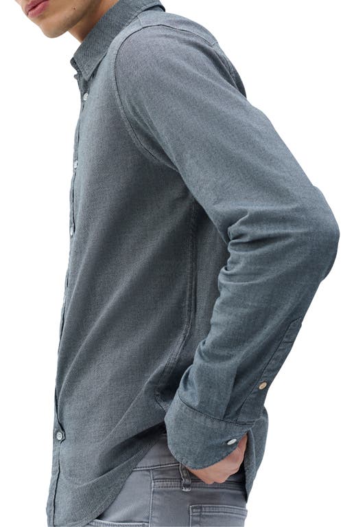 Rag & Bone Tomlin Cotton Dobby Button-up Shirt In Gray