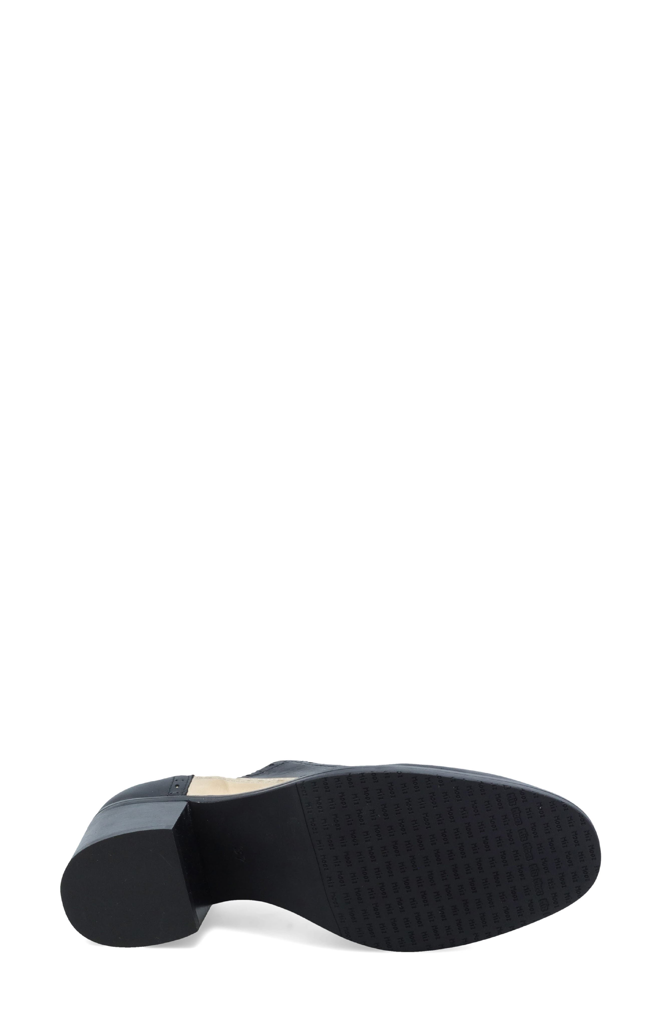 Justine Oxford Pump, Alternate, color, BLACK LEATHER