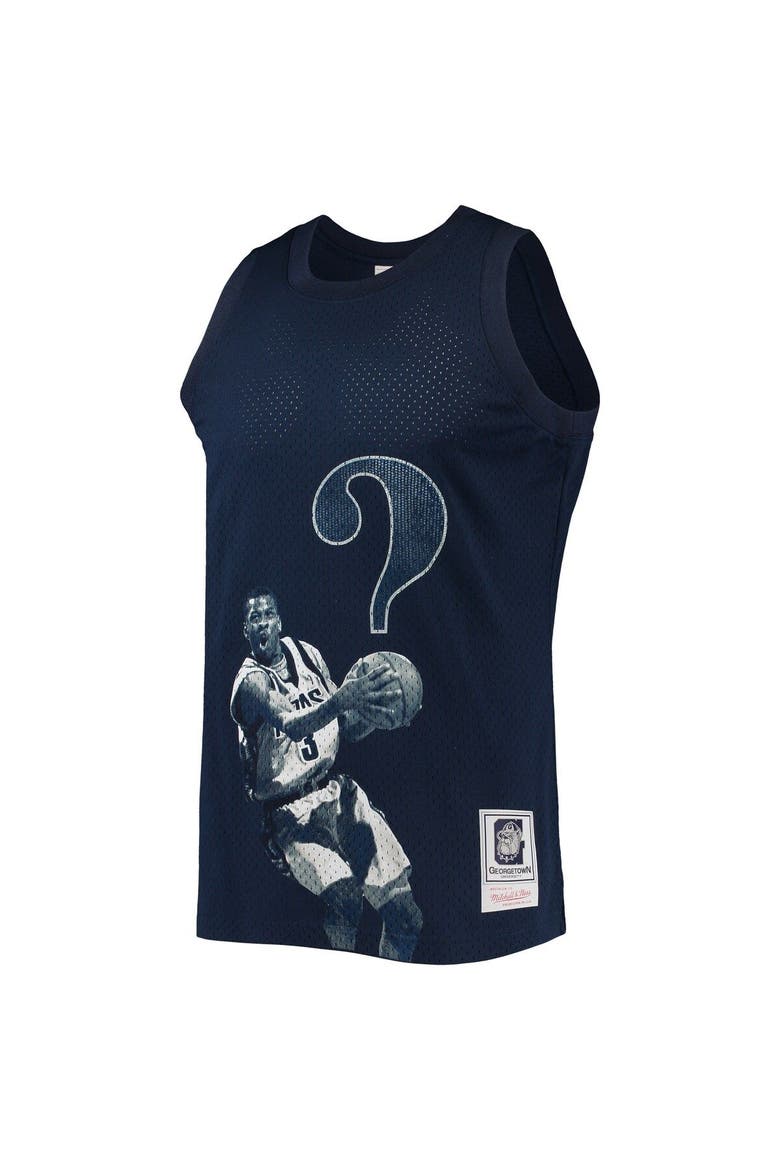 Men's Mitchell & Ness Allen Iverson Navy Georgetown Hoyas The Answer Replica Jersey, Alternate, color, Navy