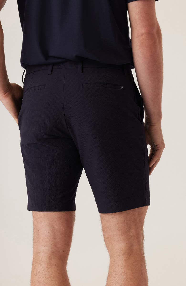 DEKE Oasis Satellite EME Seersucker Bermuda Shorts, Alternate, color, Black Navy