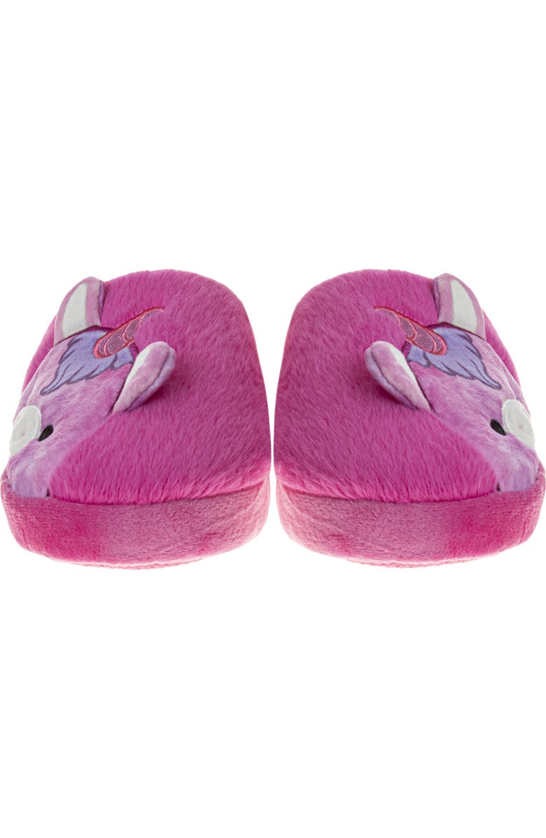 JOSMO Kids' Squishmallows Lola the Unicorn Slipper, Alternate, color, Pink/ Purple