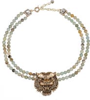 EYE CANDY LOS ANGELES Asal Amazonite Tiger Necklace