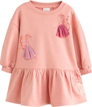NEXT Kids' Fairy Appliqué Long Sleeve Sweatshirt Dress