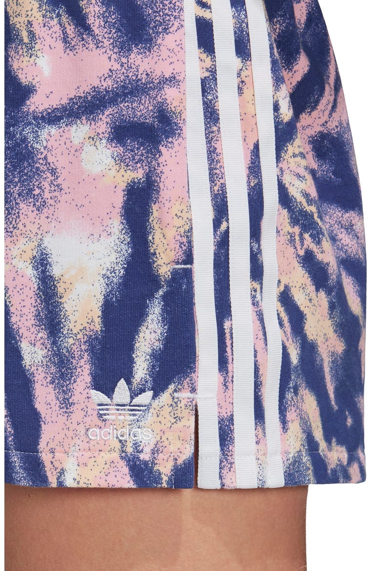 Adicolor 3-Stripe Shorts, Alternate, color, MULTICOLOR/WHITE/INDIGO/PINK