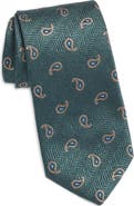 Jack Victor Paisley Silk
Cotton Tie