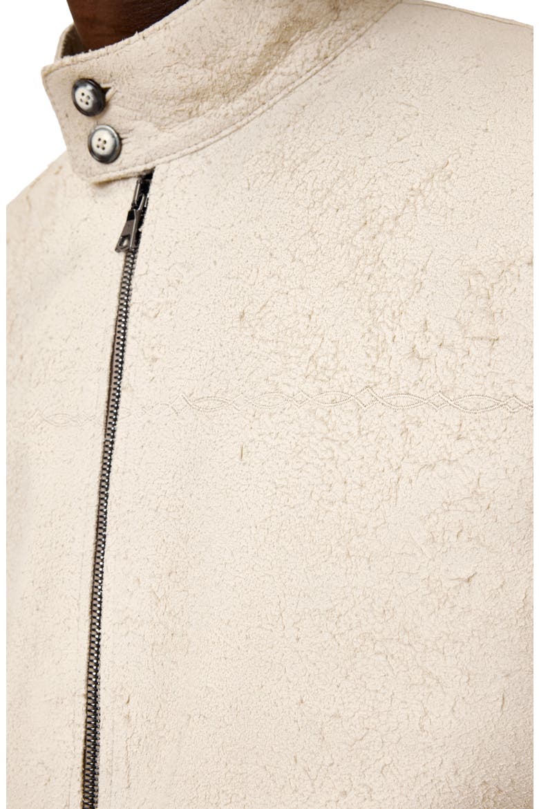 Nathan Distressed Suede Bomber Jacket, Alternate, color, SALT