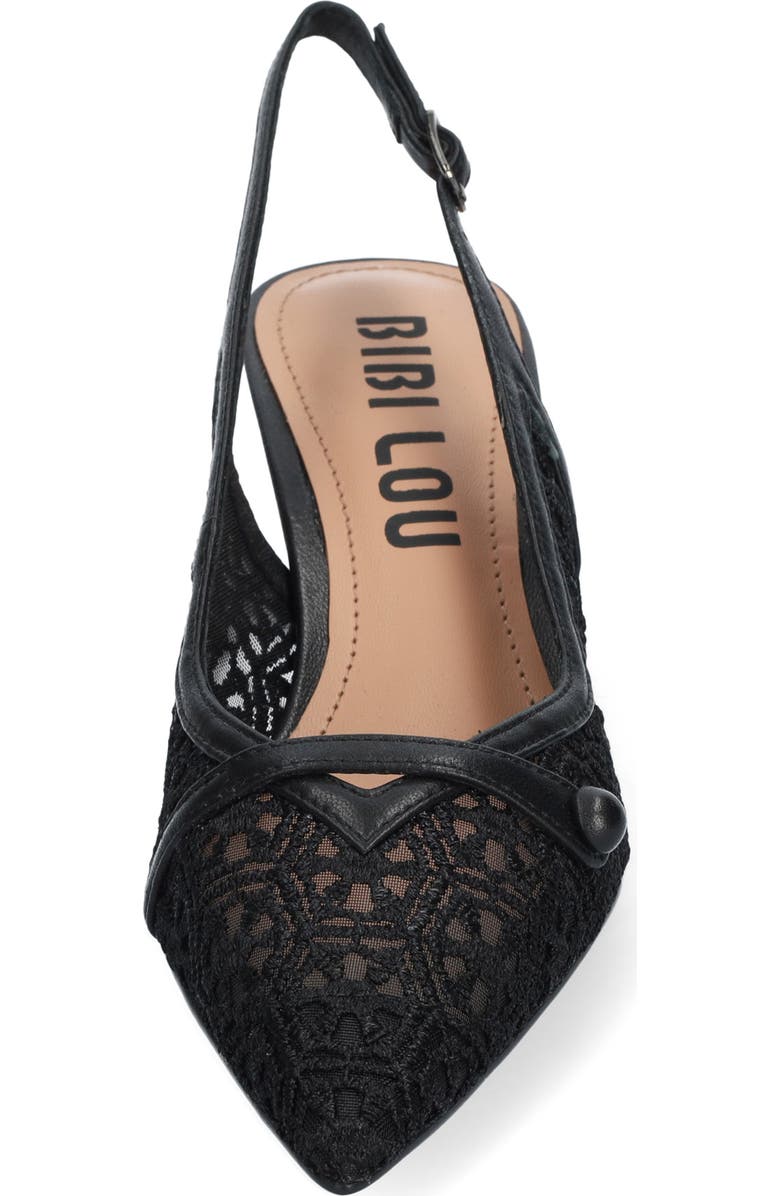 Bibi Lou Briar Slingback Pointed Toe Pump, Alternate, color, Nero