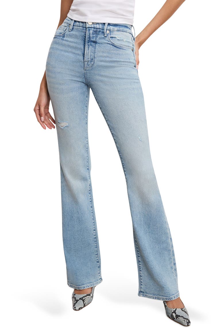 Good Classic High Waist Bootcut Jeans, Main, color, INDIGO960