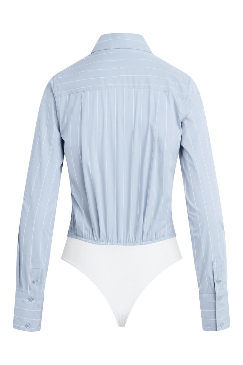 The Hire Me Shirt Bodysuit, Alternate, color, SLATE STRIPE