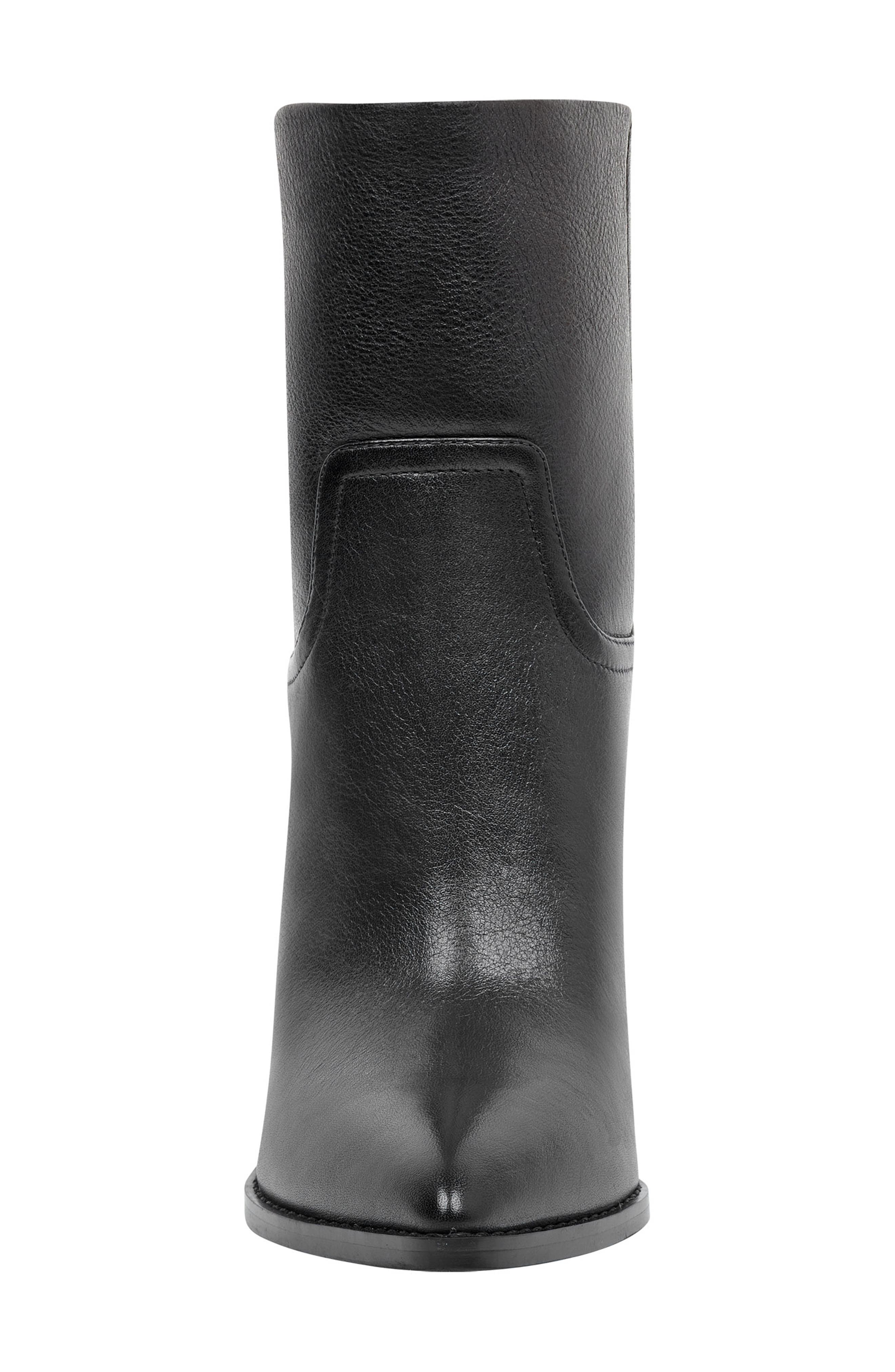 Devin Pointy Toe Bootie, Alternate, color, BLACK LEATHER
