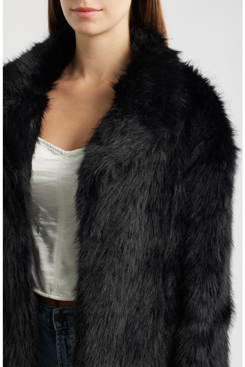 Super Trouper Faux Fur Jacket, Alternate, color, BLACK