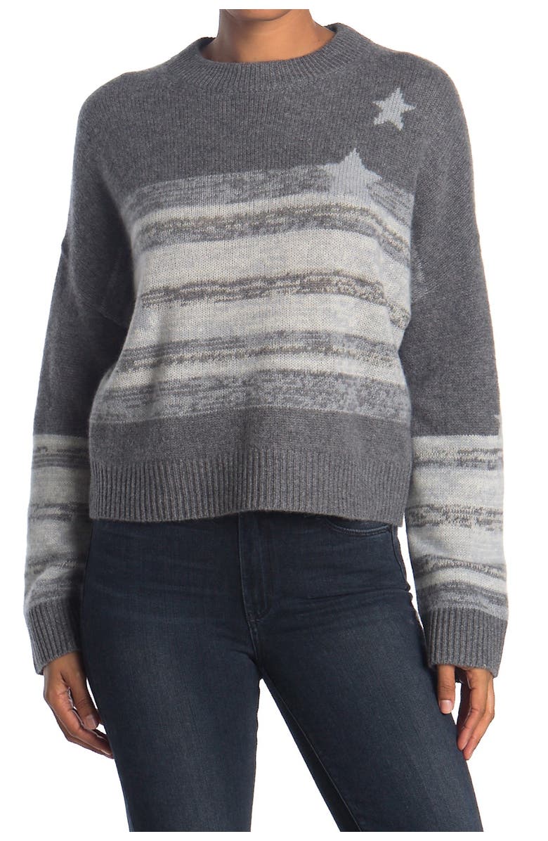360 CASHMERE Anastasia Star Cashmere Sweater, Main, color,