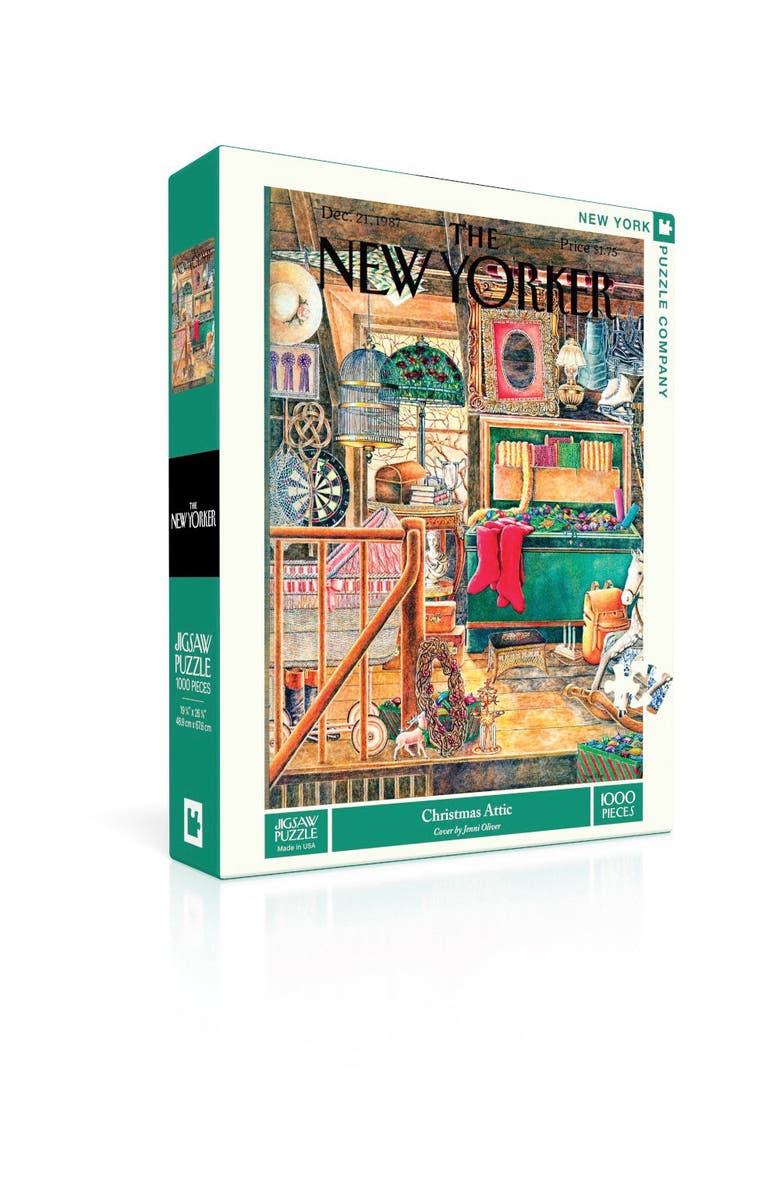 NEW YORK PUZZLE COMPANY Christmas Attic 1000 Piece Puzzle, Alternate, color, NO COLOR