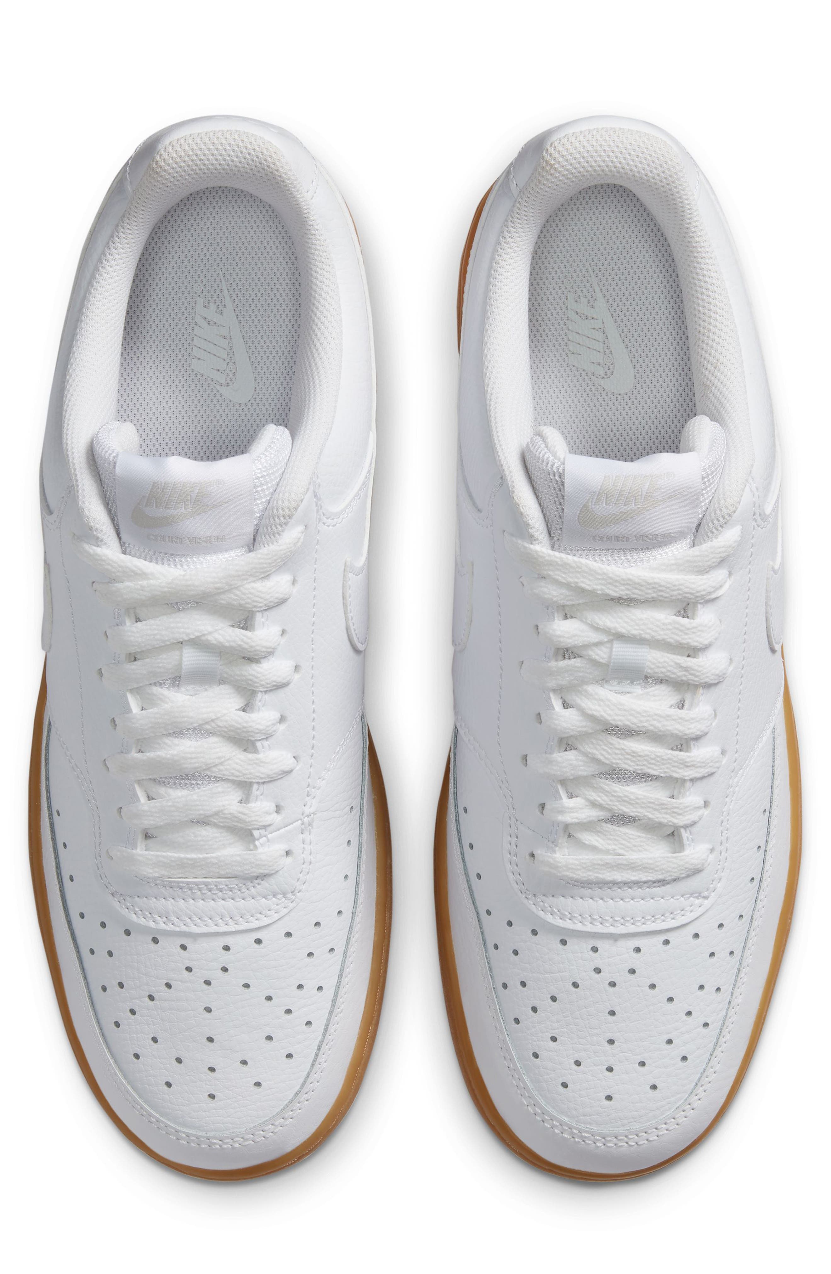Nike Court Vision Low Sneaker, Alternate, color, White/White
