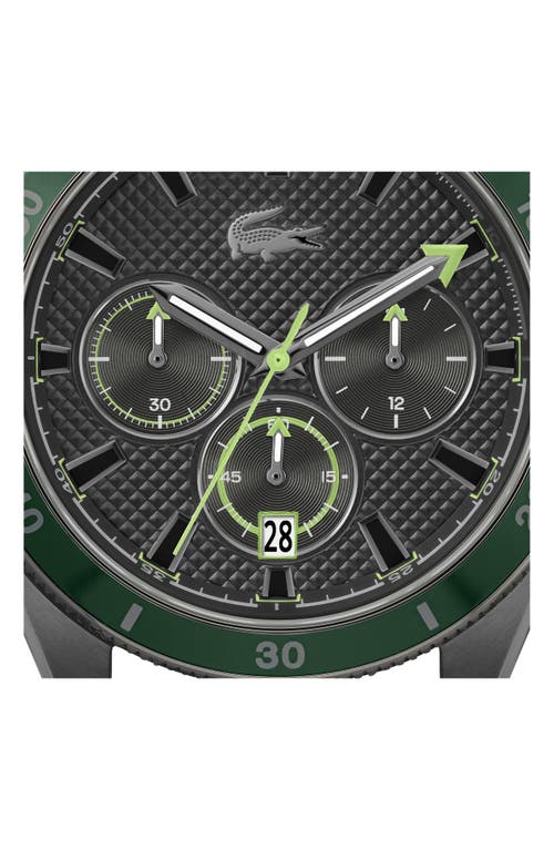 Lacoste Mainsail Chronograph Silicone Strap Watch, 43mm In Black