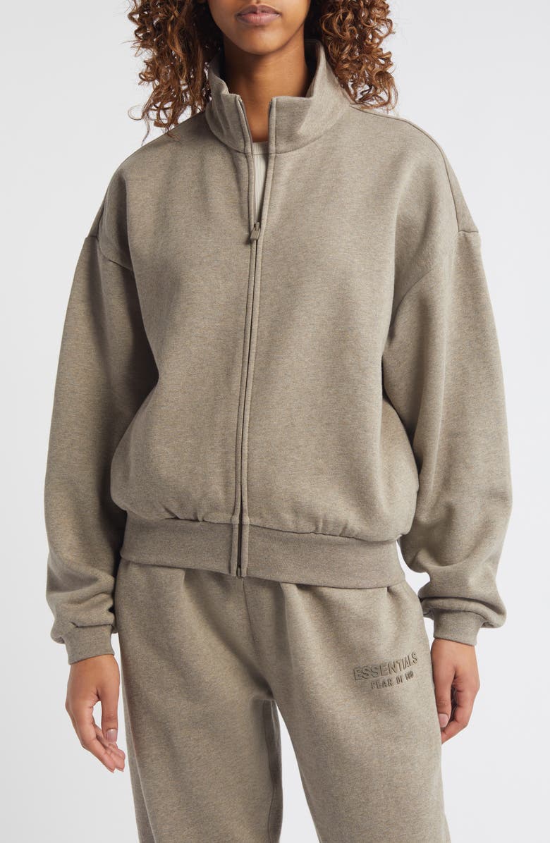 Fear of God Essentials Cotton Blend Zip-Up Jacket, Alternate, color, 