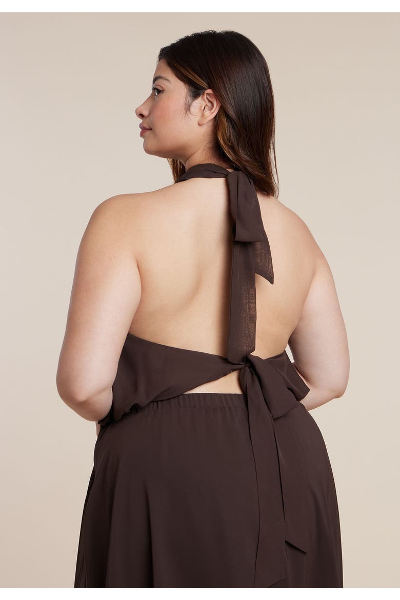 High Neck Bubble Top, Alternate, color, CHICORY COFFEE