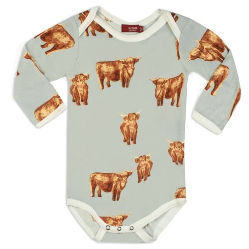Milkbarn Long Sleeve One Piece In Gray
