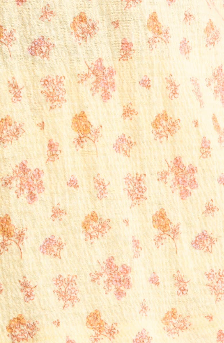 French Connection Ruffle Trim Short Pajamas, Alternate, color, Pale Yellow