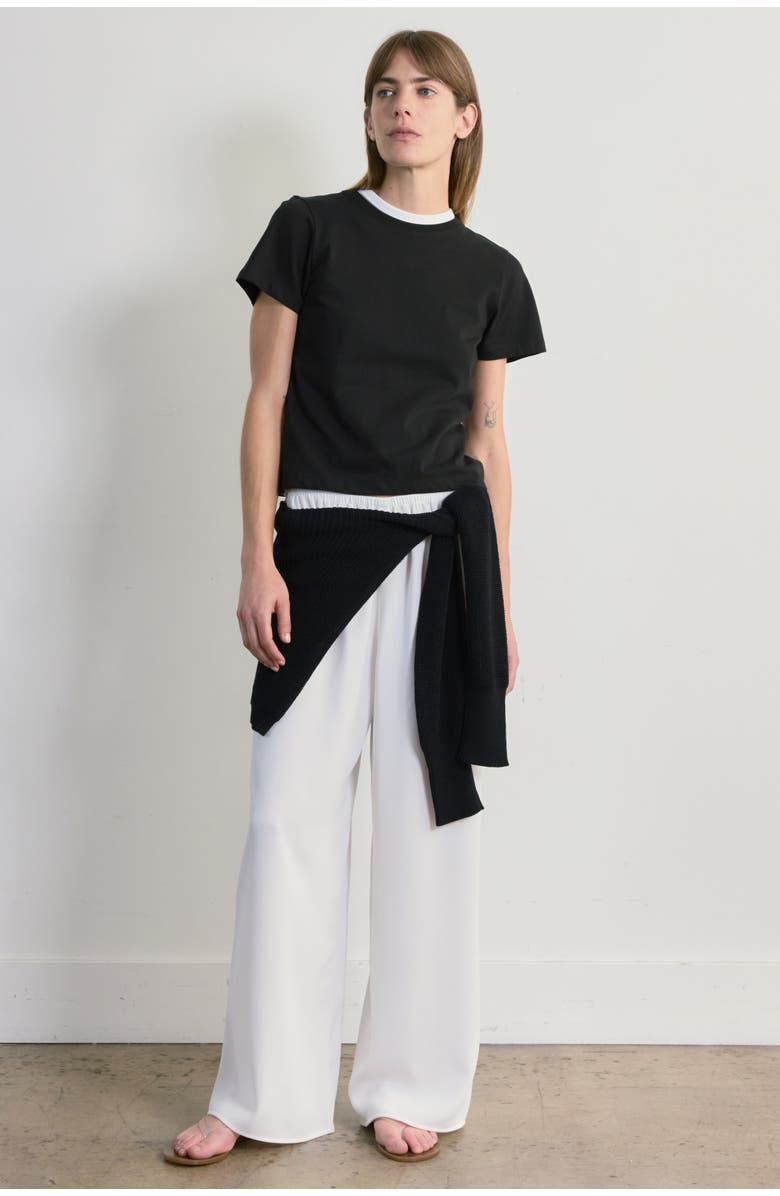 Almina Concept Short Sleeve Tee, Alternate, color, Black