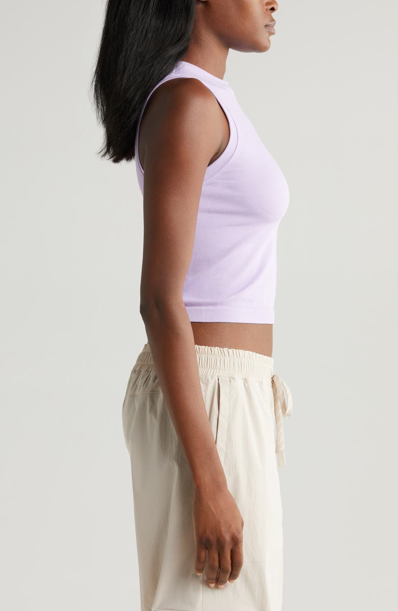 Zella Seamless Crewneck Tank, Alternate, color, Purple Secret