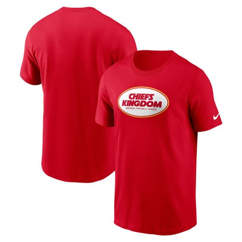 Nike Red Kansas City Chiefs Primetime Local Essential T-shirt In Red