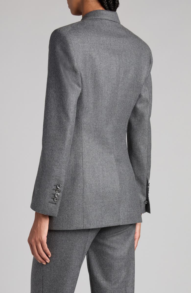 TOM FORD Double Breasted Virgin Wool Twill Blazer, Alternate, color, 