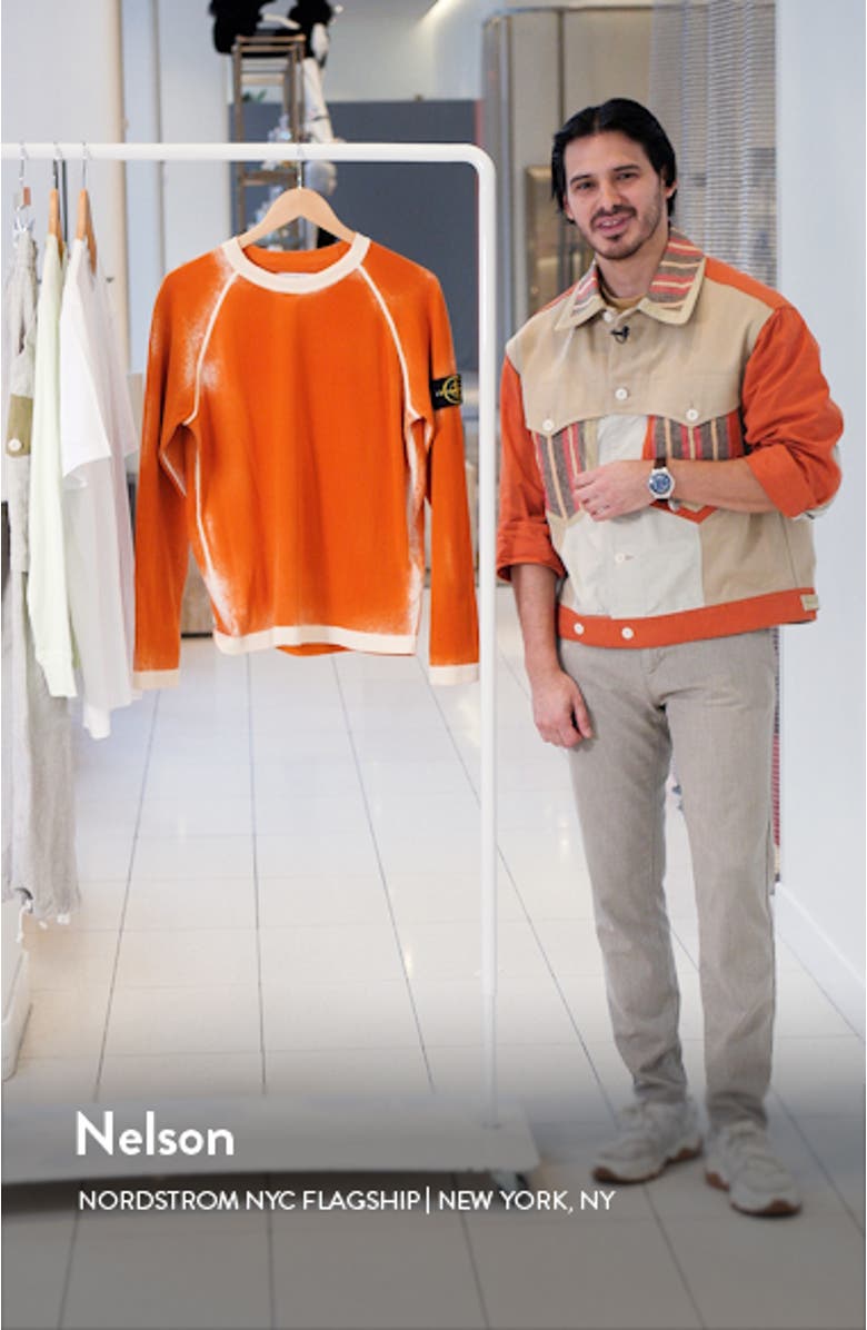 Airbrush Cotton Crewneck Sweater, sales video thumbnail