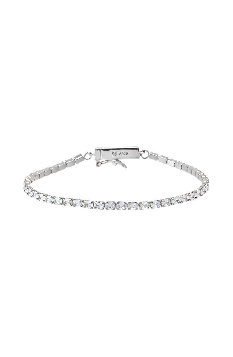 BY ADINA EDEN Colored Oval Four Prong Tennis Bracelet, Main, color, 