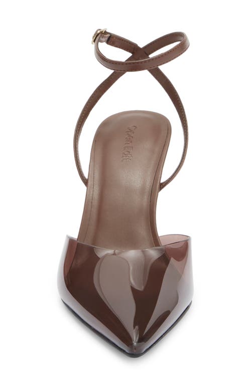 Open Edit Neesha Ankle Strap Pump In Brown
