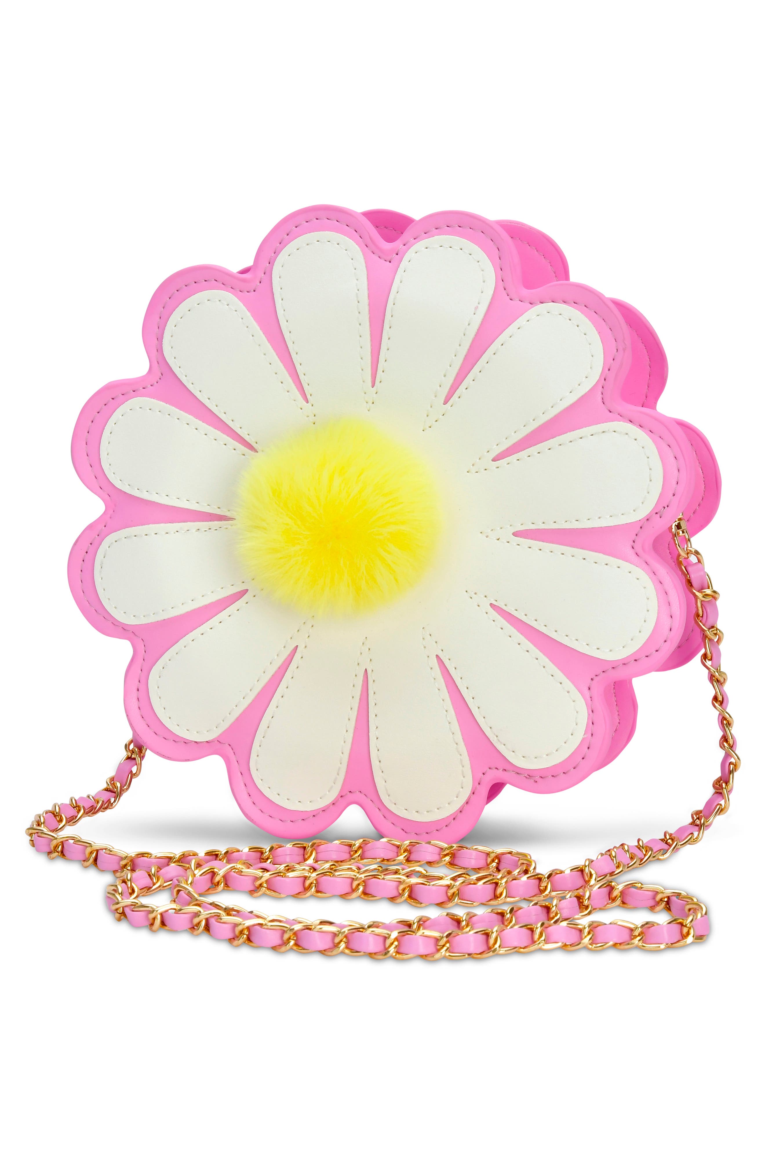 Iscream Kids' Daisy Love Faux Leather Crossbody Bag, Alternate, color, Pink Multi
