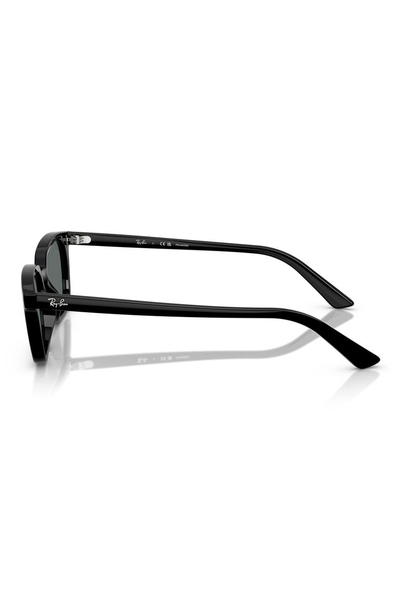 52mm Pillow Polarized Sunglasses, Alternate, color, DARK GREEN